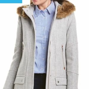 NWT JCREW WOOL BLEND PARKA size 00